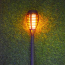2pcs Solar 12LED Flame Light Outdoor Flickering Torch Lights Landscape Lamp A