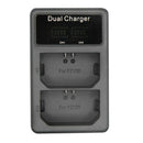 For Fz100 Usb Battery Charger Dual Ports Lcd Display Quick Charging Camera