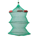 Collapsible Green Knot Boat Fishing Live Bait Keep Net