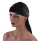 2pcs Mens Elegant Velvet Bandana Hat Long-Tail Muslim Headwear Beanie Cap