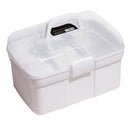 Makeup Organizer Nail Art Storage Box Handheld Desktop With Handle Double Layer