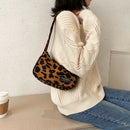 Animal Pattern Women Underarm Shoulder Bag Women Travel Handbags (Leopard)