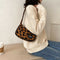 Animal Pattern Women Underarm Shoulder Bag Women Travel Handbags (Leopard)