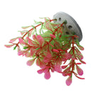 Plastic Plant Decoration for Aquarium Fish Tank Pink Green 10cm A2E6