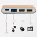 3 IN1 USB 3.1 Type-C to USB 3.0 HUB USB-C Charging Port Connecting Adapter  F9X9