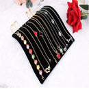 Stylish Velvet Necklace Chain Pendant Display Jewelry Organizer Stand Holder 3C