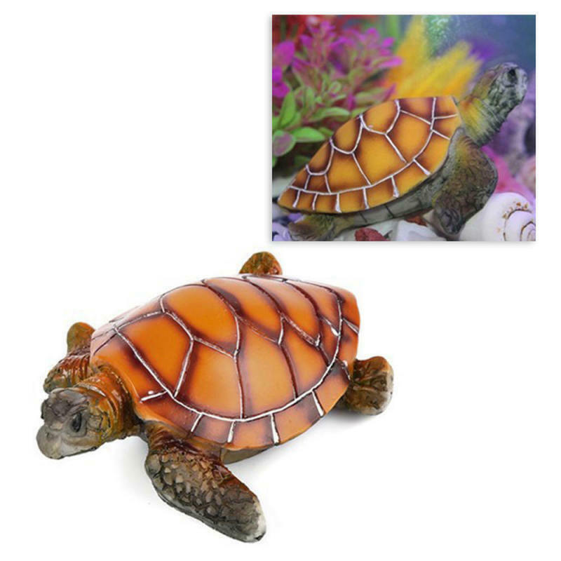 Aquarium Ornaments Decoration Artificial Turtle Fish Tank Tropical lake La VQI