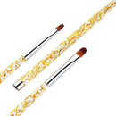 3Pcs Nail Art Marble Pattern Uv Gel Extension Builder Painting Brush Flower