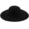 Black Soft Ladies Floppy Wide Brim Cloche Fedora Dress Hat Retro Wool Bowkn S9E8
