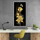 DIY Diamond Painting Golden Flower Full Round Rhinestone Picture Home Decor