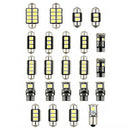 23Pcs Car Inside Light Dome Trunk License Plate Lamp LED White Bulb Read Kit