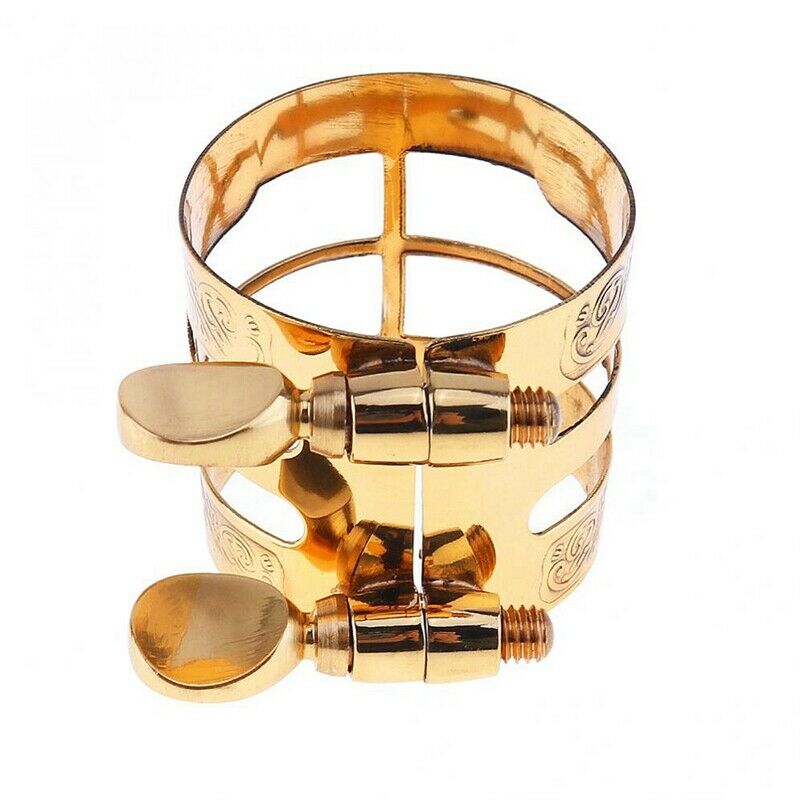 New Carved Metal Ligature Alto Sax Clarinet Mouthpiece Ligature Clip For Al
