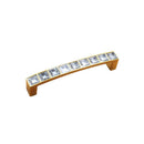 96mm Crystal Furniture Handle for Cabinet Drawer Wardrobe Cupboard_Golden