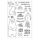 DIY Color Bear Album Embossing Clear Silicone Stamp Seal for Christmas (B) A