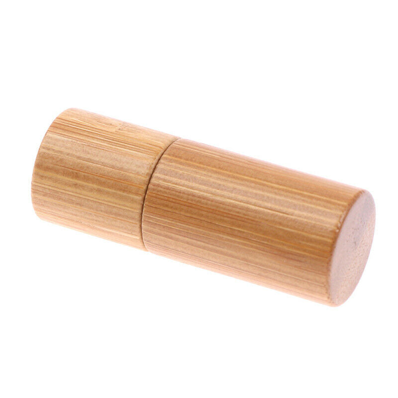 Bamboo Wood Bottle Perfume Empty Oil Bottle Stainless Roll On Ball Aromather Ew