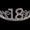 18Years Old Birthday Crown Crystal Hairband Girl Tiara Princess Head Accesso Kw