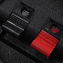 Red Black Push In Type Square Design Speaker Terminal Plate 2Position B2E7