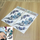 2 Sheet Sexy Butterfly Flower Temporary Waterproof Tattoos Stickers Body Arts