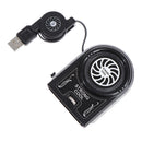 USB Notebook Laptop Cooling Cooler Fan Pad Mini Air Extract Flexible Externa Hn