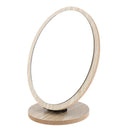 Desktop Mirror Wood HD Single Side Makeup Mirror Countertop Shaving Mirror