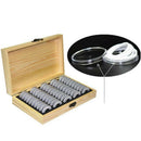 50 Coin Storage Boxes Round Coin Storage Wooden Box Commemorative Coin Coll O6H5