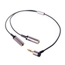 Elbow 3.5mm male to female one audio cable couple headphone extension cable