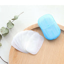 Disposable Paper Soap Travel Portable Hand Washing Cleaning Soap Blue