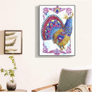 5D DIY Special Shaped Diamond Painting Peacock Pattern Embroidery Decor