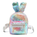 Sequins Cute Rabbit Backpack Bling Leather Women Girls School Bag (Style 1) A