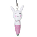 Cute Animal Wooden Cartoon Match Head Ballpoint Pen Key Chain---Random Styl L1X6