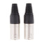 2x Metal 4Pin XLR Male Cable Connector, for Pro Microphones