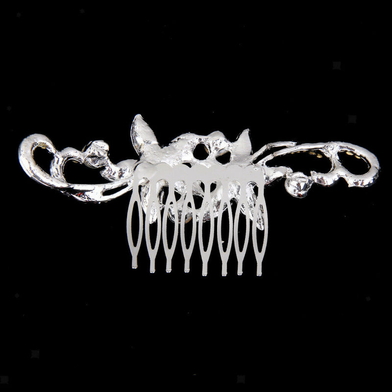 Bridal Wedding Bride Crystal Hair Clip Comb Slide Headdress Tiara Jewelry
