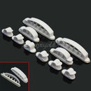 10Pcs White Cord Clips Desk Tidy Wire USB Charger Cable Holder Organiser New