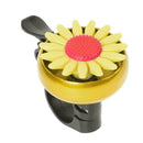 Aluminum Alloy Flower Bike Bicycle Handlebar Horn Sunflower Bell(Yellow)