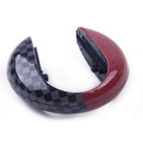 Black Gray Grid Red Key FOB Case Cover fit for 3rd Gen MINI Cooper F55 F56 Hf
