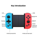 X6 Telescopic Bluetooth Game Controller Wireless Gamepad for PUBG Mobile