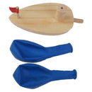 Children Bath Balloon Powered Boat Wooden Gifts Educational Toys Swimming K7K2