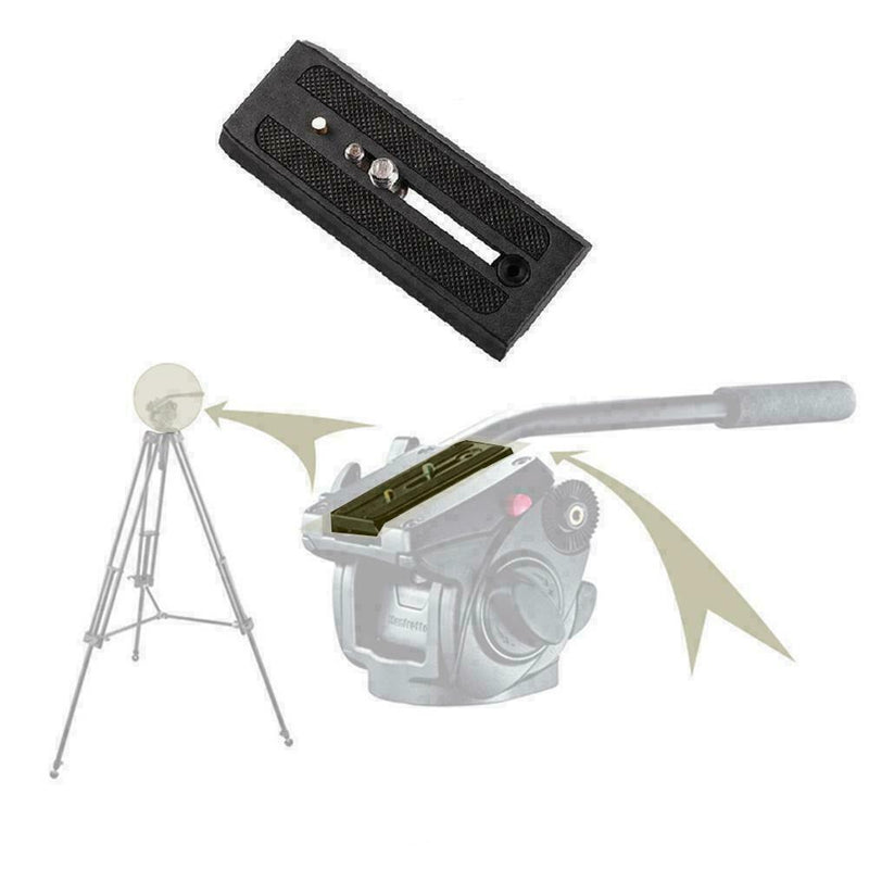 1*501PL Sliding QR Plate 1/4" 3/8" For Beno Manfrotto HDV X1J 50 Head NG Tr G6B1