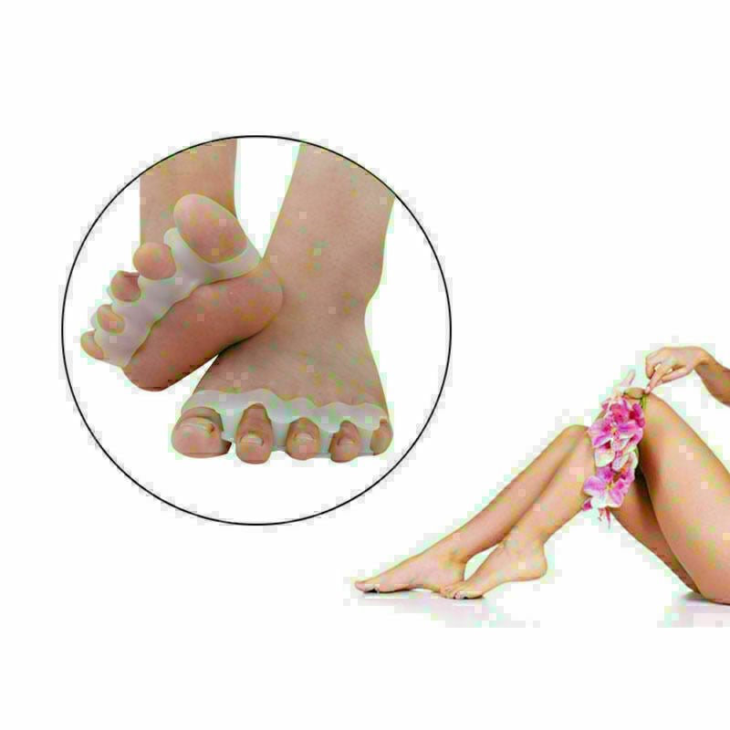2x Gel Silicone toe separator Bunion Guard Foot Toe separator Toe korrektu F5X6