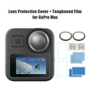 Tempered Glass Screen Protector+ Lens Cover Set for GoPro Max Accessories