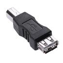 USB 2.0 A Female to B Male Adapter Connector AF to BM Converter for Printer A