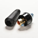 Black DKJ10-25 & DKZ10-25 Welding Machine  Cable connector-Plug + Socket SELJ