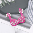 Creative Bra Brooches Pin Rhinestone Jacket Denim Badge for Children Gift