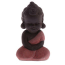 Lovely Little Buddha Statue Monk Kung Fu Tea Pet Statuette Home Ornament