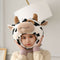 Women Girls Winter Hat Novelty Plush Cow Hat Cap Headgear Party Photo Props
