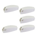 5pcs Marine Boat Replacement Safety Door Gate Latch White Plastic Clip