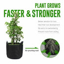 Plant Grow Bags,4 Pack 5 Gallons Non-woven Flower Vegetables Plant Aeration