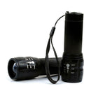 Waterproof Zoomable LED Flashlight Bike Headlight Torch+ Silicone Strap