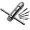 5PCS Adjustable T-Handle Ratchet Tap Wrench Set M3-M8 Hand Screw Taps Tool