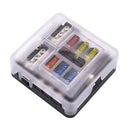 6 Way Truck Marine Accessories Waterproof Holder Fuse Box Boat Circuit Car Auto